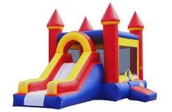 Red Castle Bounce House Slide Combo