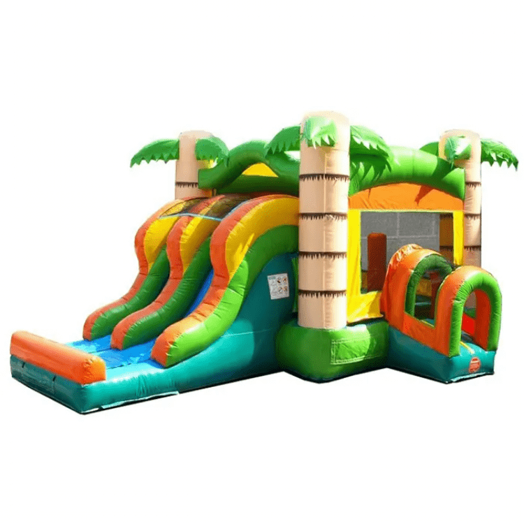 Tropical Bounce House Slide Combo